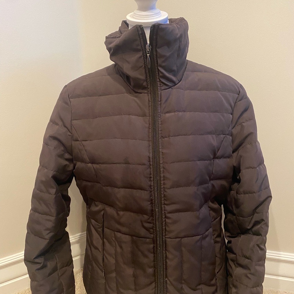 Kenneth Cole Reaction Dark Brown Puffer Jacket